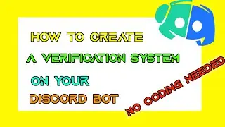 How to create a verification system on your discord bot repl it trick no coding needed 24/7 hosting