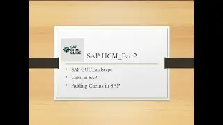 SAP HCM Introduction Part2