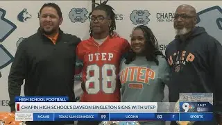 Chapin football standout Daveon Singleton signs with UTEP
