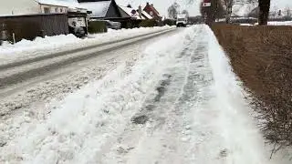 Massive Snowfall in Denmark 🇩🇰 | Driving Through Extreme Winter Storm ❄️🚗