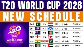ICC Men's T20 World Cup 2020 new schedule | Pakistan Boycott India | T20 World Cup 2026 New Schedule