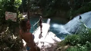 Blue hole Jamaica platform jump , what a day!!