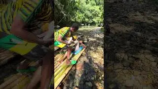 Bamboo rafting in Jamaica 🇯🇲