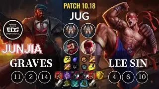 EDG JunJia Graves vs Lee Sin Jungle - KR Patch 10.18