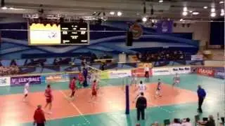 Stroitel vs Piacenza - Alessandro Fei attack