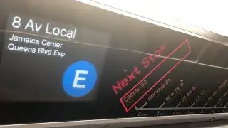 IND Subway: Cuomo Ad-Wrapped R160B Alstom (E) Train Ride from World Trade Center to Jamaica Center