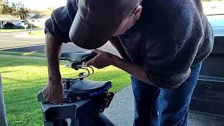 Custom Seat for Center Trolly Handle Wheels demo on Begode Master Electric Unicycle