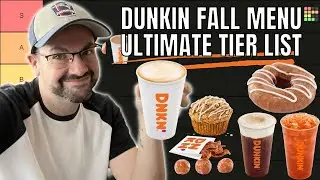 THE ULTIMATE DUNKIN DONUTS FALL MENU TIER LIST FOR 2022 | TASTE TEST | FOOD REVIEW | E177