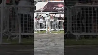 Mike Brewer introduces The Stig  at the British Motor show Farnborough. 19th August 2021.