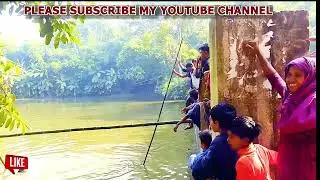 Village Pillow Fight on Water | Panir Upor Balish Khela | Traditional Village Sports in Bangladesh