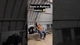 Seats in Railway station is like🤣🤣.. Did you experience this? #comedy #funny #funnyjokes #fun