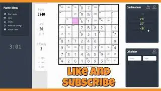 Daily Killer Sudoku Solve from 4/20/2012