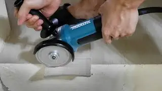 How I Cut Tiles: DIY for Beginners MAKITA Angle Grinder 9556HP Paddle Switch Demo Review Philippines