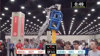 2015 VRC Arts QF1-1 - 8825A 8227 169Y vs 9364B 5601 675E - 99 to 69 - VEX Worlds 2015 - Arts Divisi