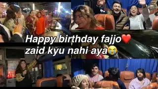 Happy Birthday Fajjo❤️ zaid kyu nahi aya birthday mai😭