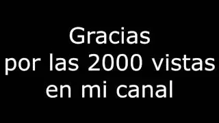 Gracias 2000 vista en mi canal :)