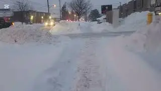 SNOW WALK IN TORONTO CANADA 🇨🇦 #snow ,#snowstorm ,#followers 