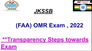 Transparency Step in JKSSB FAA Exam || Appreciable Steps by JKSSB ❤️