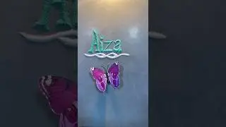 Aiza ❤️ Name Written in Sand Art | Satisfying Sand Calligraphy #Aiza #SandArt #NameArt