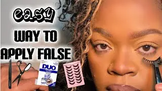 HOW TO APPLY FALSE EYELASHES FOR BEGINNERS  | DIVANAY