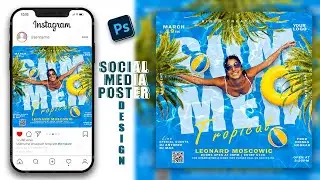 SUMMER- Social Media Poster Design ||