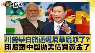 川普舉白旗逼退反華鷹派了？印度跟中國拋美債買黃金了【#新聞大白話】20260124-11｜#帥化民 #苑舉正 #聶建中 @tvbstalk