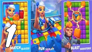 Rumble Blast: Match 3 in a Row Gameplay Walkthrough #1 (Android, IOS)