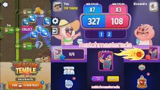 Match Masters, COLLECT PRIZES, Treasure Temple, Crazy Rocket Defeating El Magneto, Free Booster,2021