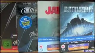 Avengers Steelbook - Battleship - Jaws Digibook blu-ray unboxing review