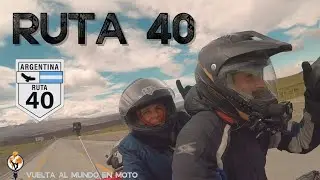 Ruta 40 en Moto camino hacia El Calafate. Vuelta al Mundo en Moto en Pareja. Ep 29 Am&eacute;rica