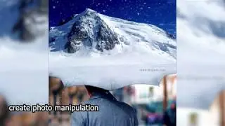 Photoshop Manipulation- winter photo editing