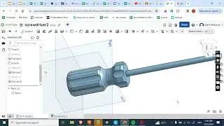 Onshape Tutorial - How to design a flathead screwdriver
