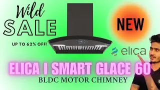 elica ismart bldc 60cm kitchen chimney 2025 $ Elica Ismart Glace Hac Bf Ltw 60 Nero Auto Clean