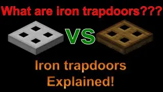 IRON TRAPDOORS EXPLAINED!!!!!! - Minecraft 1.8 (What are iron trapdoors?)