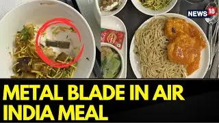 Air India Shocker Again | A Passenger Finds Sharp 'Blade' In Meal | Air India News Today | News18