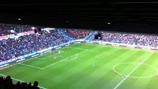 Goodwillie from the Rangers end