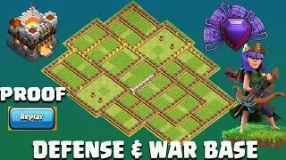 SUPER ! NEW TH 11 Best Defense And War Base 2018 With Reply Proof | anti 0 star/ anti 1 star Base