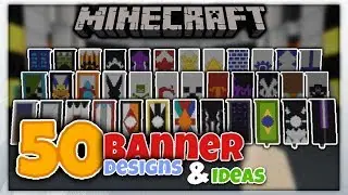 8️⃣ 50 Banner Designs & Ideas in MCPE 1.2 Beta 1 || Minecraft Pe