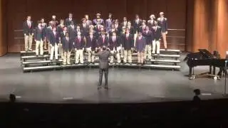 Firestone high school fall 2016 choral concert-men's chorus part one