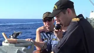 HMCS Vancouver conducts replenishment during RIMPAC 2016