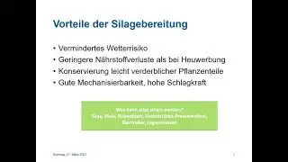 Grünlandlehre: Silage-Bereitung