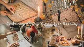 Spend Autumn Day With Me 🍁 Celebrating My Dog Yuma's 11th birthday. Artist's Lifestyle Vlog