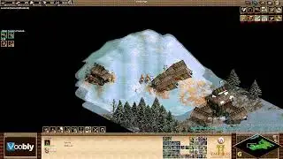 Voobly AOE2 1.6: Nomad, Tatars vs Japanese