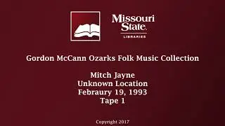 McCann: Mitch Jayne, February 19, 1993