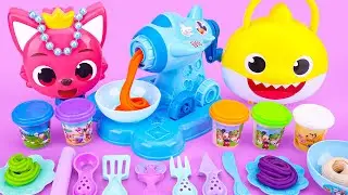 60 Minutes Satisfying with Unboxing Pinkfong Food toys, Play-doh Noodle Maker ASMR | Review Toys