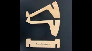 Soporte para port&aacute;til de madera CROCE