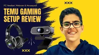 Temu Gaming Setup Review: PC Headset, Webcam & Mousepad!