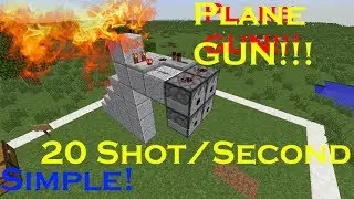 Minecraft Redstone Tutorial Indonesia #3 The Plane`s Gun