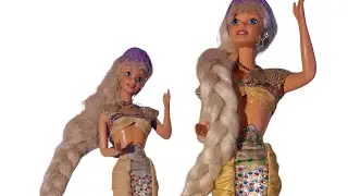 Restoring a 1995 Jewel Hair Mermaid Barbie whose hair is in rough condition 