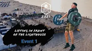 Event 1 - Weightlifting in front of the lighthouse Warnem&uuml;nde | Battle The Beach 2021 - Fitnessevent